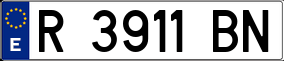 Trailer License Plate